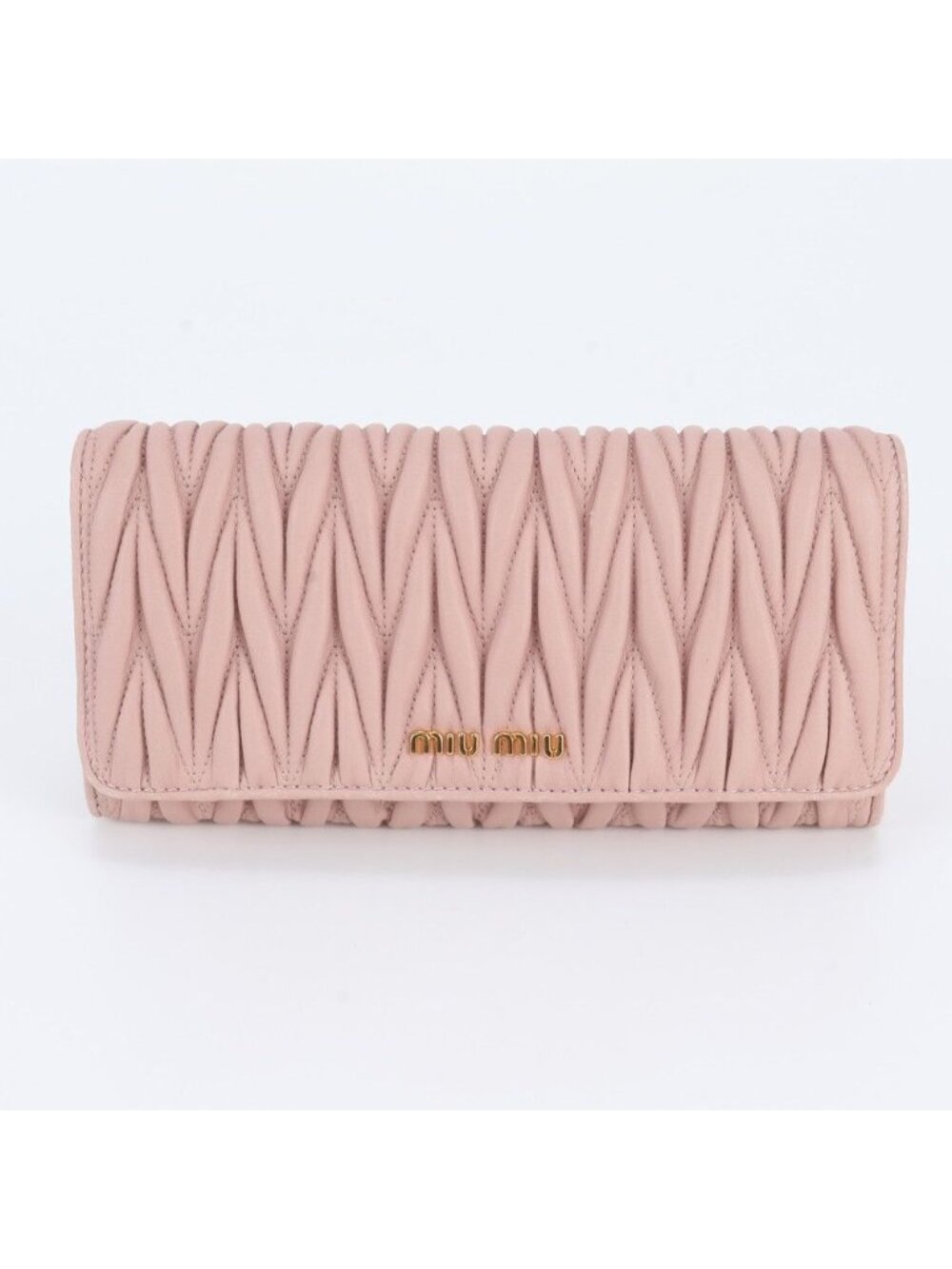 Miu Miu Matelasse Leather Wallet